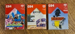3 x JEUX COMMODORE 64 - SHERLOCK HAMSTEAD ZINSALABIN - MELBOURNE HOUSE - Photo 1/11