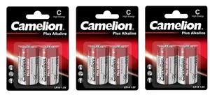 6 Pilas C LR14 BABY 1.5V Alcalinas Plus – Blister-Tipo C/LR14 de Larga Duración - Imagen 1 de 5