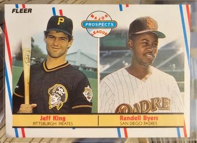 1988 Fleer Jeff King RC #653 Pittsburgh Pirates - Image 1 of 2