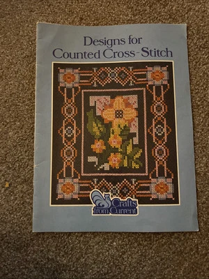 Vintage Crafts From Current 1982 Designs For Counted Cross-Stitch Booklet - Image 1 of 4