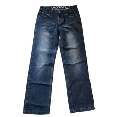 Akademiks Boys Straight Leg Jeans Size 14 Blue Whiskered - Image 1 of 4