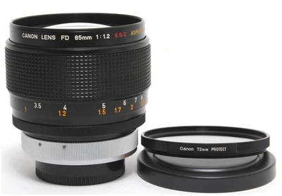 Canon FD 1.2/85mm S.S.C SSC Aspherical near mint very clean glass - Bild 1 von 4