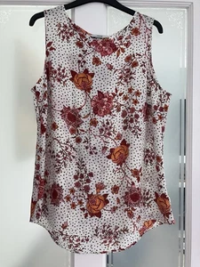 Ladies Sleeveless Vest Swing Top Blouse Brand New George Size 14. - Picture 1 of 4