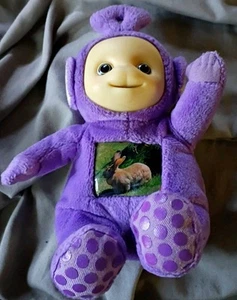 2003 Purple Teletubbies Tinky Winky Bunny Rabbit on Belly Ragdoll Plush - Picture 1 of 5