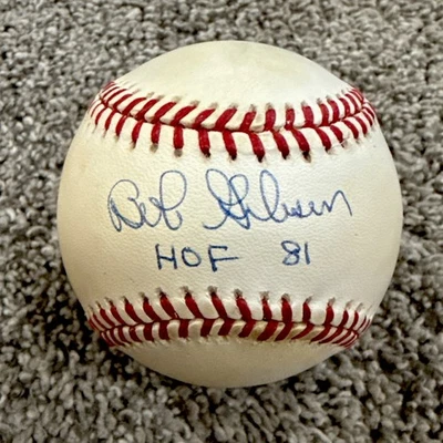 Bob Gibson (died 2020) Inscribed HOF 81 St. Louis Cardinals JSA Signed Baseball - Image 1 of 3