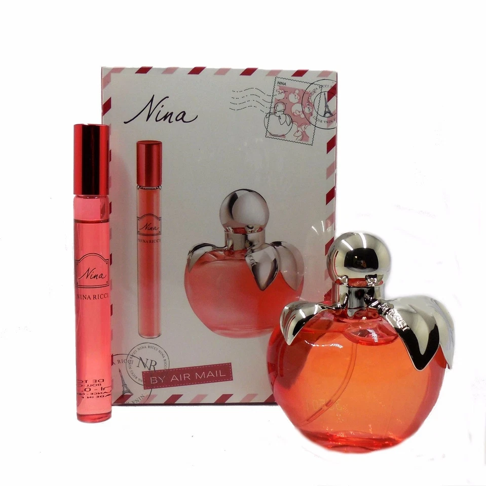 NINA BY NINA RICCI 2 PEÇAS CONJUNTO DE PRESENTE EAU DE TOILETTE SPRAY 80ML & ROLL-ON 10ML - Imagem 1 de 1