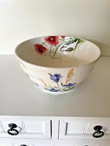 Pier 1 Wildflower Round Serving Bowl – Discontinued 2020-2022 – Salad Ironstone - Picture 1 of 11