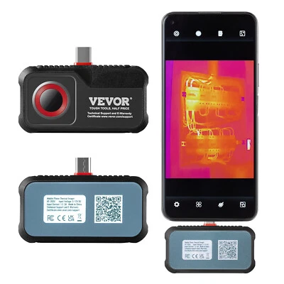 VEVOR Caméra Thermique Android Résolution IR 256x192 Taux Rafraîchissement 25 Hz - Photo 1/4