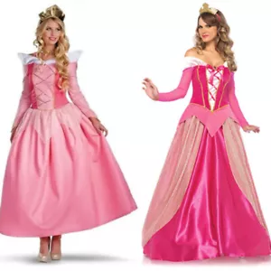 Kostüm Damenkostüm Partykleid UK Erwachsene Dornröschen Prinzessin Aurora - Bild 1 von 6