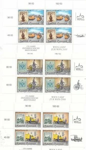 AUSTRIA - WIPA 1997/1998/1999 - 3 mini hojas - exposición de sellos - MNH - Imagen 1 de 10