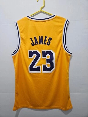 Camiseta de baloncesto LEBRON JAMES #77 CITY OF ANGELS CAMISETA AMARILLA PÚRPURA MEDIANA Foto 1 de 4