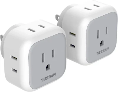 Multiple Outlet Splitter Box with 4 Electrical Charger Cube Outlets, 2-Pack - Image 1 of 4