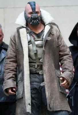 uomo BANE Giacca ORIGINALE Got Hide pelle lucidatura marrone trench Dark Knight - Image 1 of 4