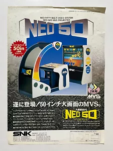 Volantino armadio arcade SNK Neo Geo MVS NEO 50 Giappone - Foto 1 di 5