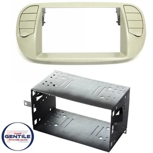 Set Panel Estéreo Autorradio 2 din Con Salidas de Aire Fiat 500 Beige Crema - Imagen 1 de 5