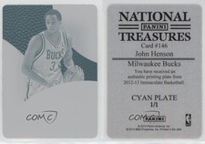 2012 Panini Immaculate Patch Printing Plate Cyan 1/1 John Henson Rookie Auto RC