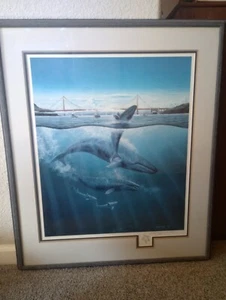 ROBERT LYN NELSON- "Whale Under The Bridge" Ltd Signed Lithograph # 35/300 - Picture 1 of 11