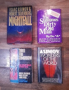 Silverberg & Asimov lot four hardbacks - Nightfall Wonders of the World Sensuous - Picture 1 of 9