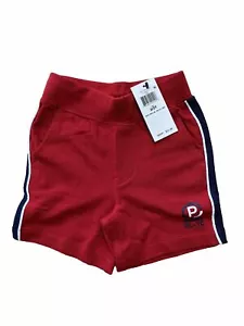 Polo Ralph Lauren Unisex Size 2/2T Striped Red Multicolor Fleece Shorts NWT - Picture 1 of 11