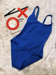 HERMES Damen Bademode Einteiler Badeanzug türkis blau großes Logo Größe 36 - Bild 1 von 5