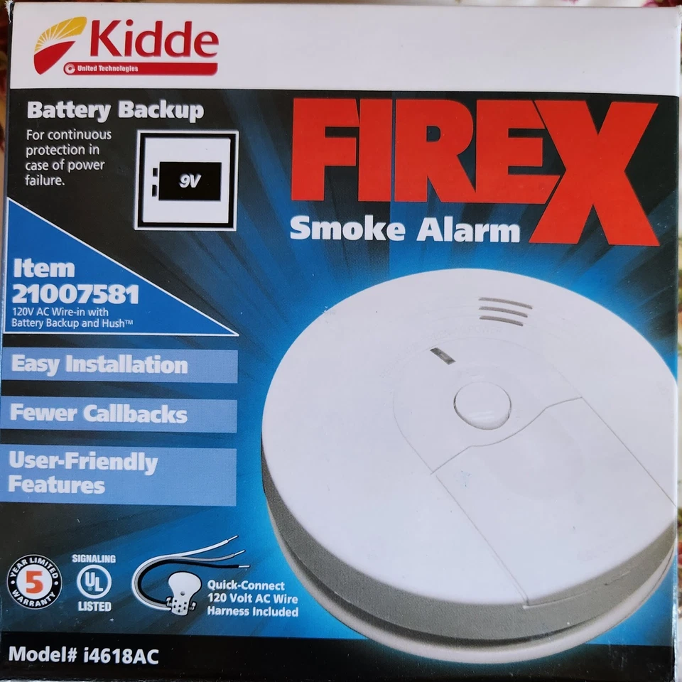 Kidde I4618 Hardwired Smoke Alarm with Battery Backup! NEWLY MANUFACTURED  - Image 1 of 1