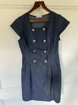 Vestido vaquero azul de alta costura Romeo & Juliet talla PS/PM Foto 1 de 4