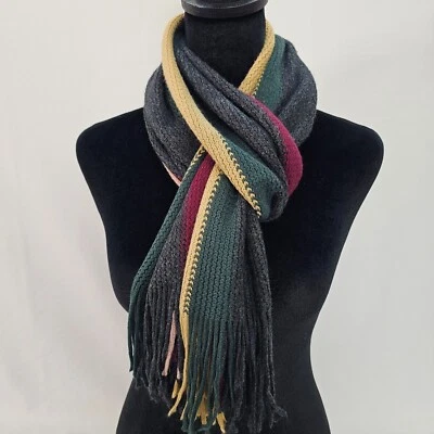 Manifattura Almar Hombre Clásico Silenciador Invierno Bufanda Hecha en Italia 54x11 Gris Foto 1 de 4