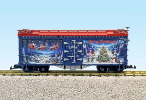 USA Trains R13042 G NEW CHRISTMAS Reefer - 2024 "Snowy Village" Holiday Car - Picture 1 of 2
