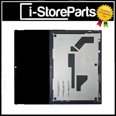 DISPLAY LCD PER MICROSOFT SURFACE PRO 7+ PLUS 1960 1961 TOUCH SCHERMO VETRO NERO