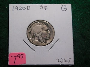 1920 D Buffalo Nickel - Imagen 1 de 2