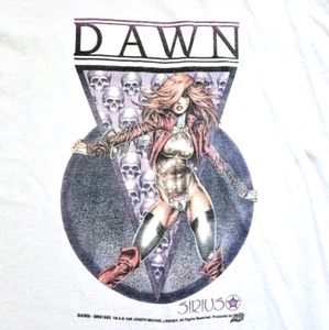 Vintage 90s Cry For Dawn Horror Comic Book T Shirt XL Skulls Siruis Art Image - Picture 1 of 10