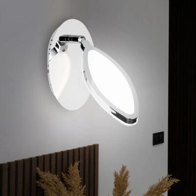 ETC-SHOP LED Design Wand Leuchte Wohn Zimmer Lampe schaltbar Chrom Spot beweglich WOFI