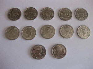 12 offizielle England Squad Medaillensammlung Münzen inkl. Beckham, Neville, KOSTENLOSER VERSAND - Bild 1 von 2