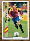 Upper Deck 1993 World Cup USA Soccer Card #125 Aitor Beguiristain Spain