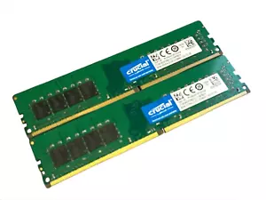 DESKTOP RAM- 2x CRUCIAL 8GB | DDR4 | PC4-2133P | PC4-17000 | 1Rx8 | CL15 | 1.2v - Picture 1 of 1