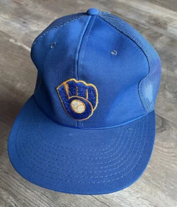 Vintage Milwaukee Brewers Mesh Back Snapback YoungAn Hat Cap Sports Specialties - Picture 1 of 13