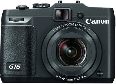 Canon PowerShot G16 12.1 MP CMOS Digital Camera 5X Zoom 1080p Full HD Wi-Fi - Image 1 of 2