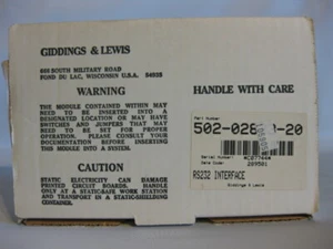 Giddings & Lewis 502-02833-20 RS232 INTERFACE - Bild 1 von 1