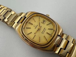Ladies OMEGA Seamaster 566.0088 Golden TV Dial Vintage Cal Ω 684 Automatic 27 mm - Picture 1 of 23
