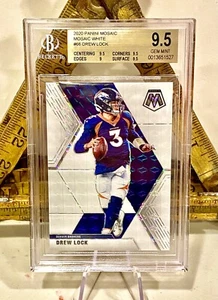 DREW LOCK #17/25 Panini White Mosaic #66 GIANTS BGS 9.5💎2020 - Picture 1 of 2