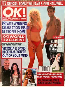 OK! Magazine (UK) Aug 18, 2000 GERI HALLIWELL - ROBBIE WILLIAMS - EMMA BUNTON - Picture 1 of 1
