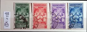ITALIEN VATICAN CITY VATIKANSTADT 1939 KOMPLETT GEBRAUCHT - 4 BRIEFMARKEN U - Bild 1 von 1