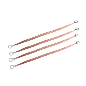 4x Universal 11.4" Copper Braided Ground Strap For Car Truck qm - Picture 1 of 4