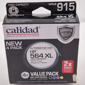 Calidad Ink Cartridge for HP 564 XL Black & Colour Pack VPH2 915 4 Cartridges - Picture 1 of 4