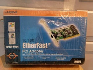 Linksys Box 10/100 Etherfast PCI Adapter Desktop Computers Model # LNE100TX - Picture 1 of 7
