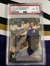 1997 Flair Showcase Vladimir Guerrero Row 0 #27 PSA 8