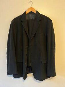 Adolfo Dominguez 56 Suit Mens Linen Two Button Blazer & Pant 44R W36 Dry-cleaned