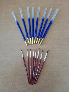 RED PINE MARTEN & REVELL PAINT BRUSHES, Brush Assortment ALL SIZES YOUR CHOICE - Picture 1 of 17