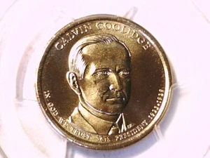 2014 D Calvin Coolidge Presidential Dollar PCGS MS 67 Position B 30494433 - Picture 1 of 3