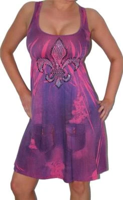 Vestido Y2K Fairycore Pink Fleur De Les embellecido Tie Dye Glam mini escote O/S Foto 1 de 4